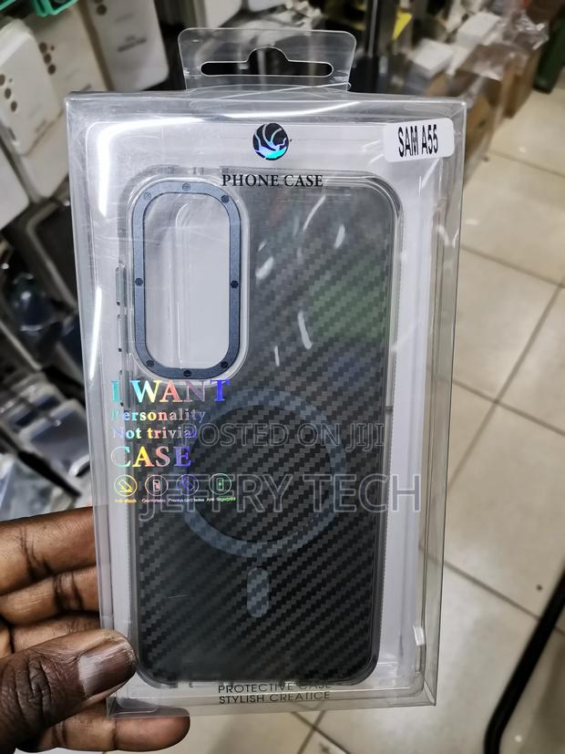 SAMSUNG GALAXY A55 5G Tech-Protect Magmat Magsafe Matte Bla - main view