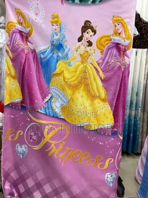 Princess Cartoon Themed Curtains for Girls Bedroom Window Curtains