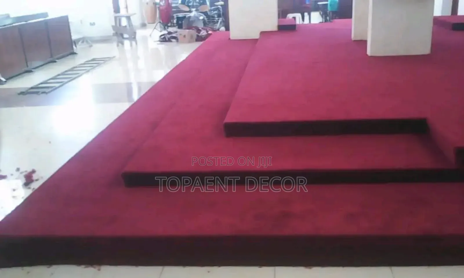 Church Altar Maroon Delta Wall to Wall Carpets