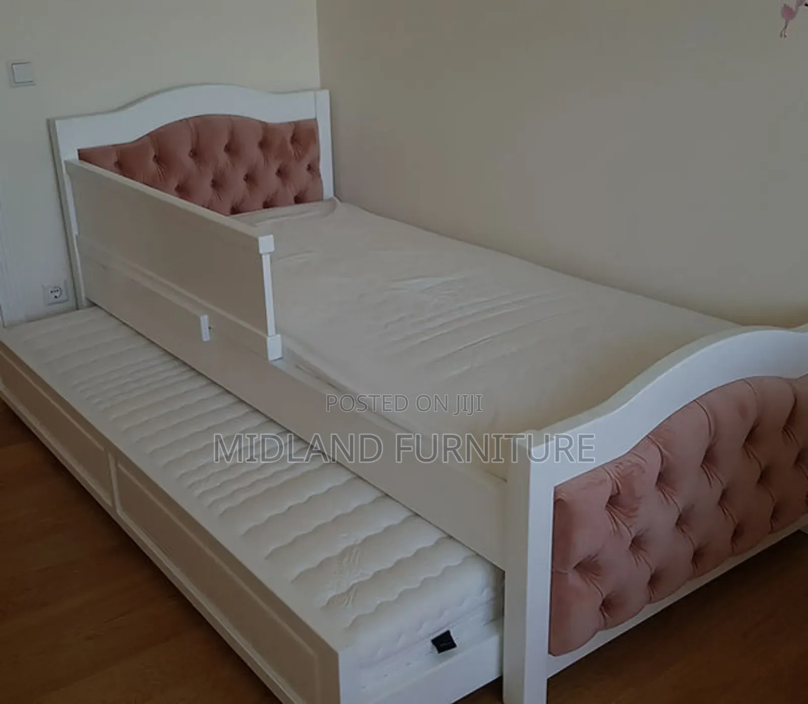 Bed for Girls With Buttons