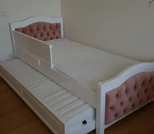 Bed for Girls With Buttons