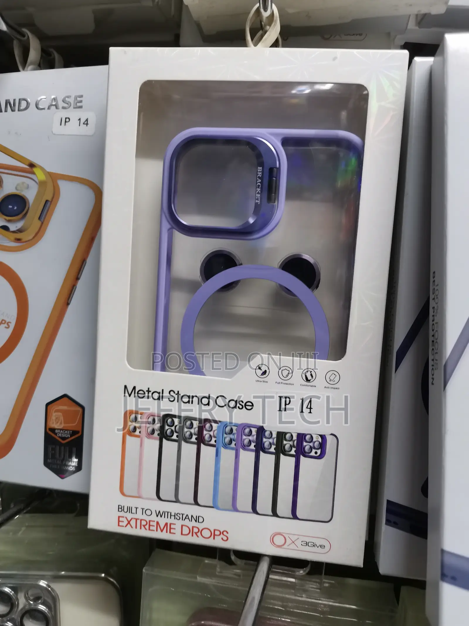 Magsafe Premium Stand Case With Lens Protector iPhone 14