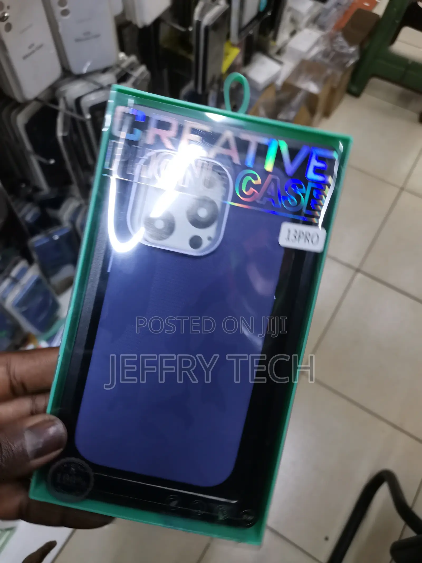Leather Saffiano Pattern Back Case for iPhone 13 Pro