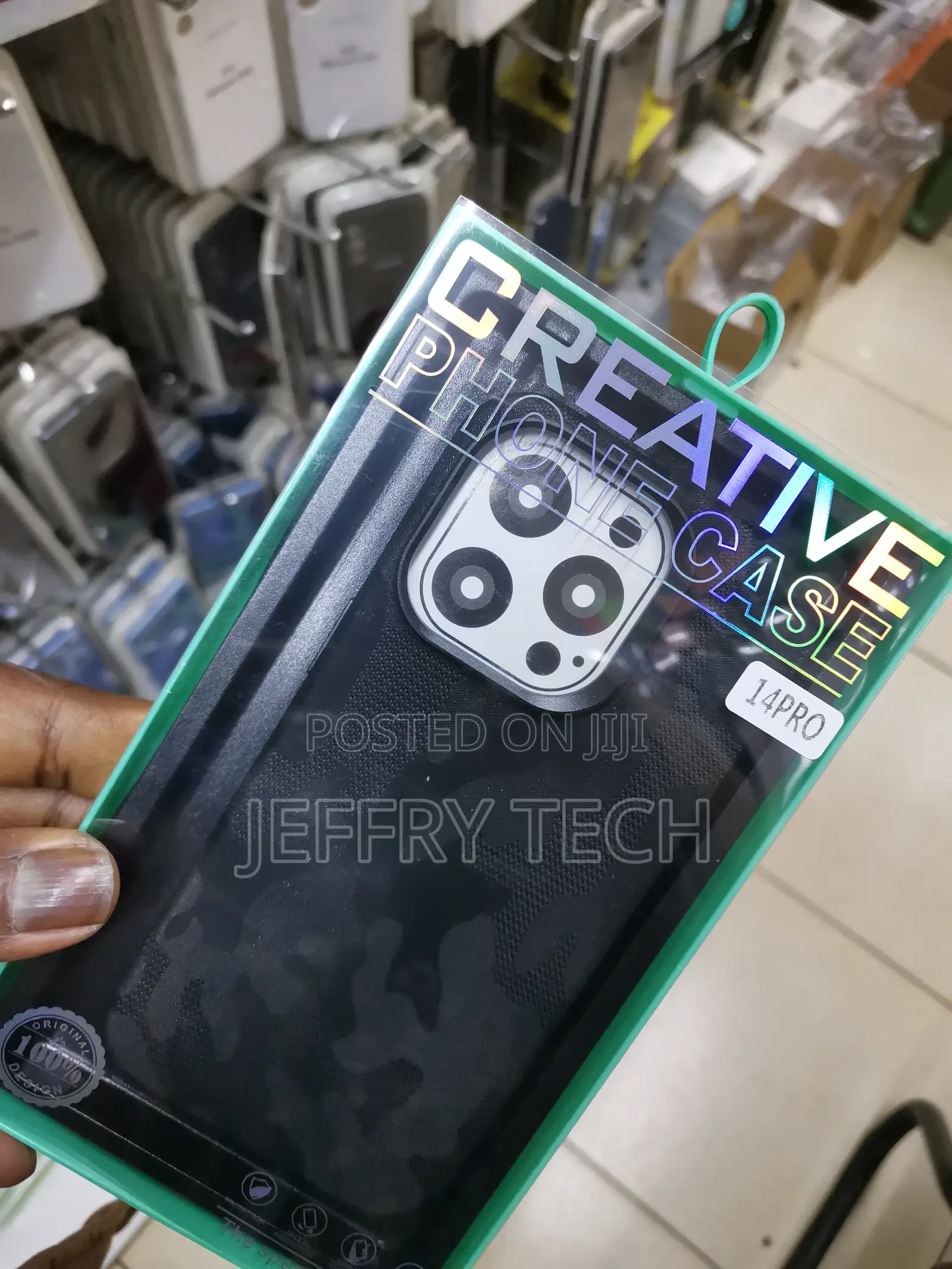 iPhone 14pro Skin Wrap 3M Black Camo Texture Film Protective