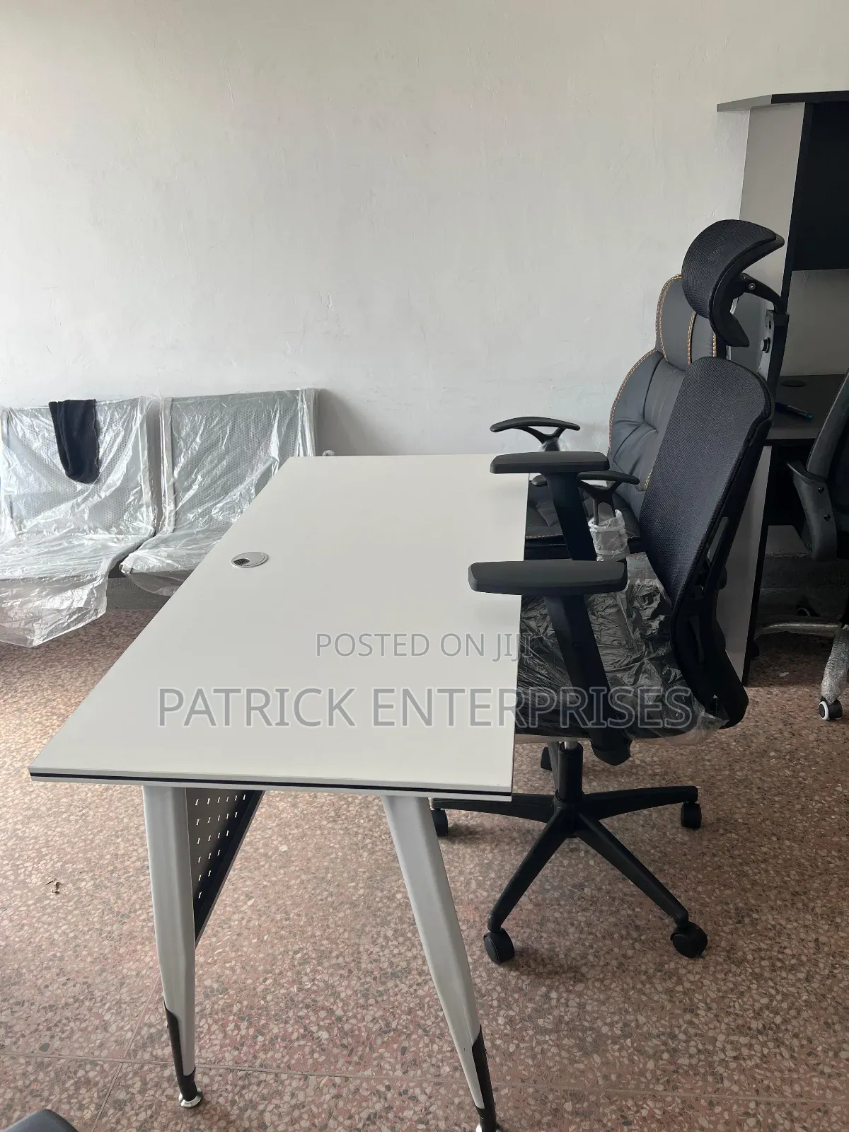 1.2 MTR Imported Metallic Office/Study Desk+Orthopedic Chair