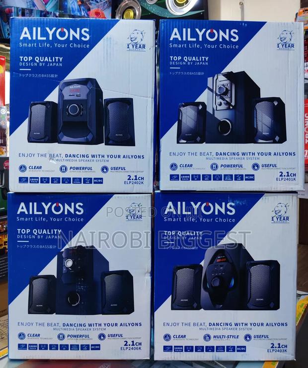 Ailyons 2.1 Black Medium Woofer System - main view