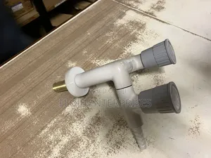 Gas Tap-Two Way Complete White