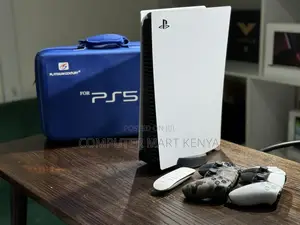 Playstation 5 With 2 Controllers, Remote and Playstation Bag