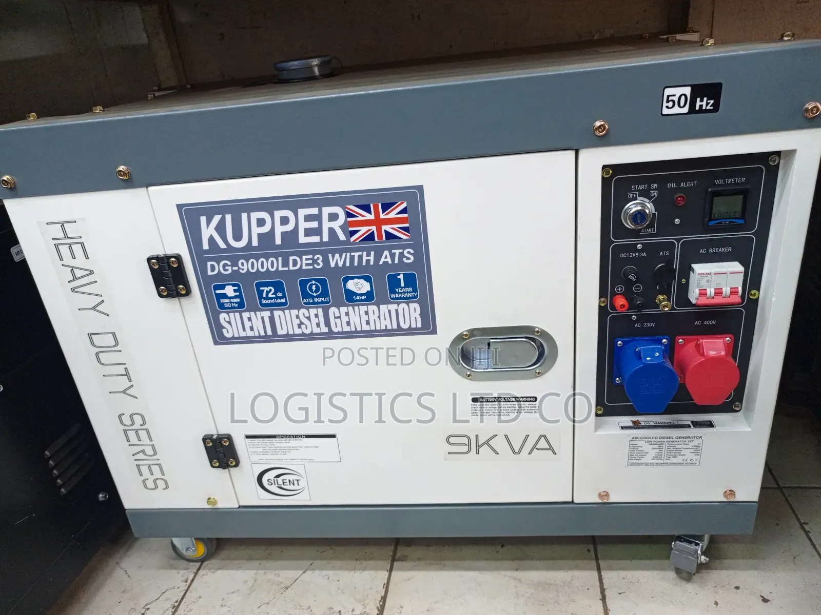 Kupper DG9000LDE3 9kva Silent Diesel Generator With ATS