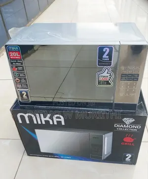 Mika Digital Microwave 20l With Grill Silver, Digital Timer