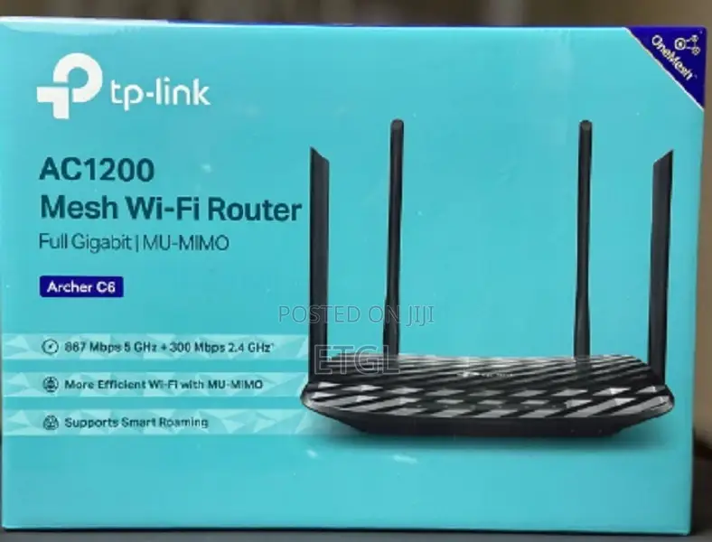 Tl-Archer C6 Tp-Link Ac1200 Wireless Mu-Mimo Gigabit Router