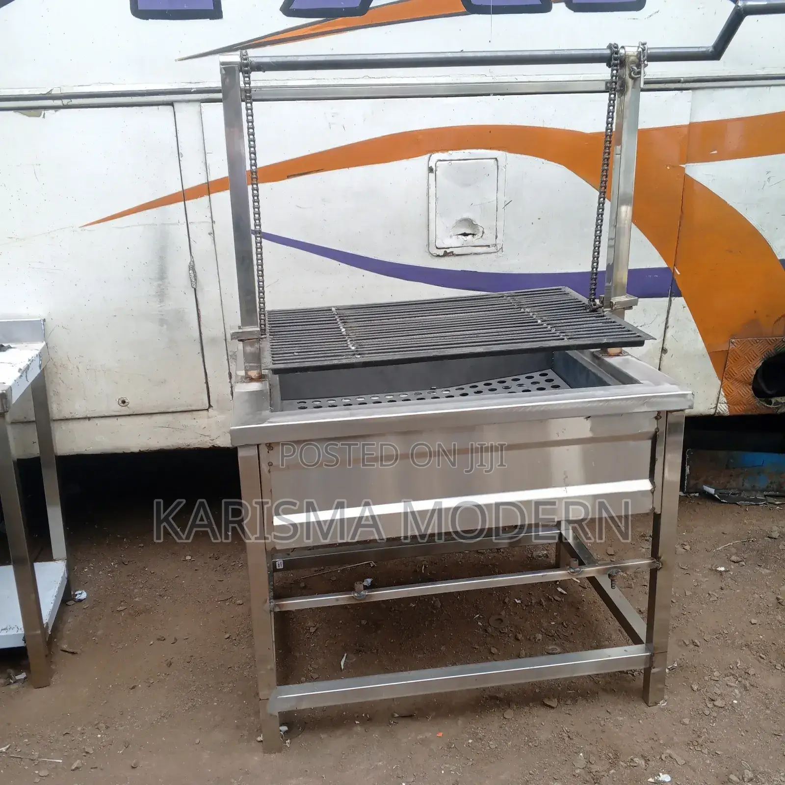 Stainless Steel Adjustable Charcoal Grill