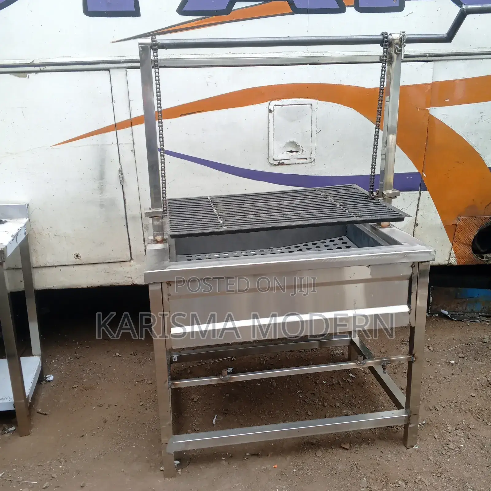Stainless Steel Adjustable Charcoal Grill