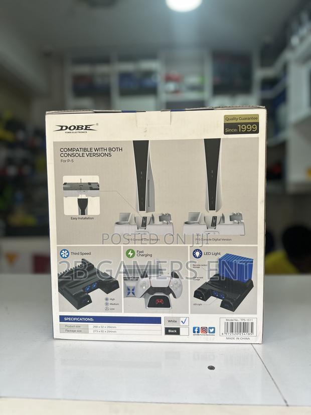 Ps5 Charging and Cooling Stand (Multi-Functional) - thumbnail 3