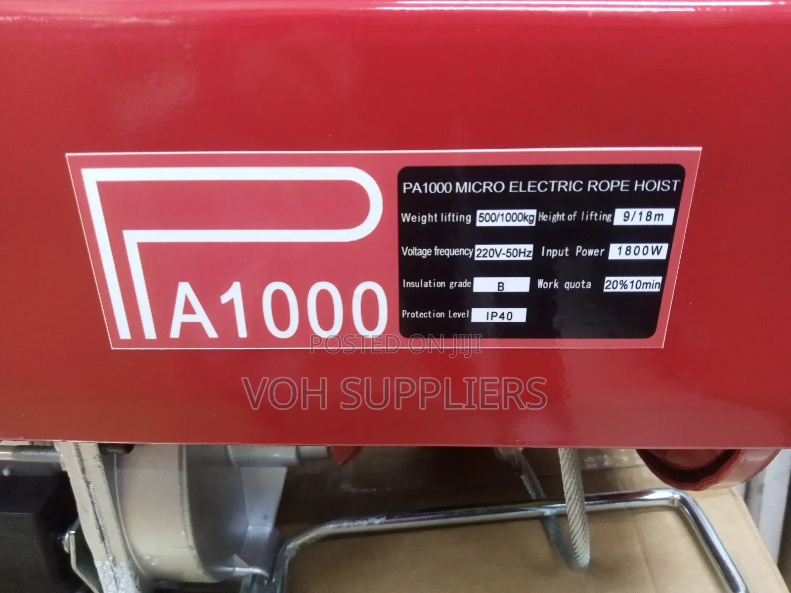 1 Ton Heavy Duty Electric Chain Hoist