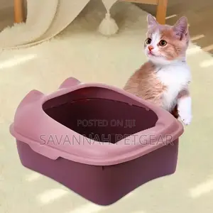 Cat Litter Box Anti-Splashing Toilet Semi-Enclosed - Large