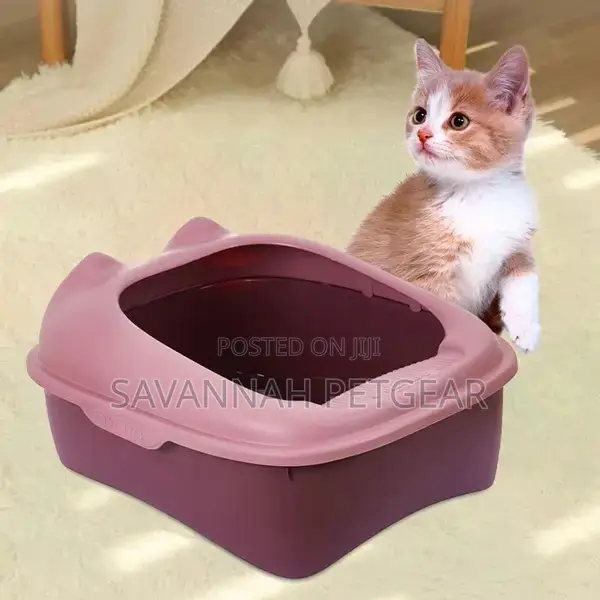 Cat Litter Box Anti-Splashing Toilet Semi-Enclosed - Large