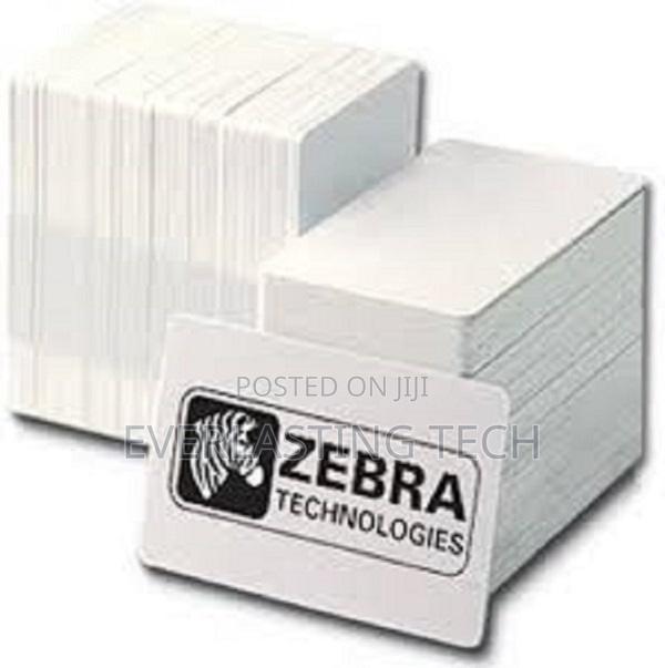 Zebra White PVC Cards, 30 Mil (500 Cards)
