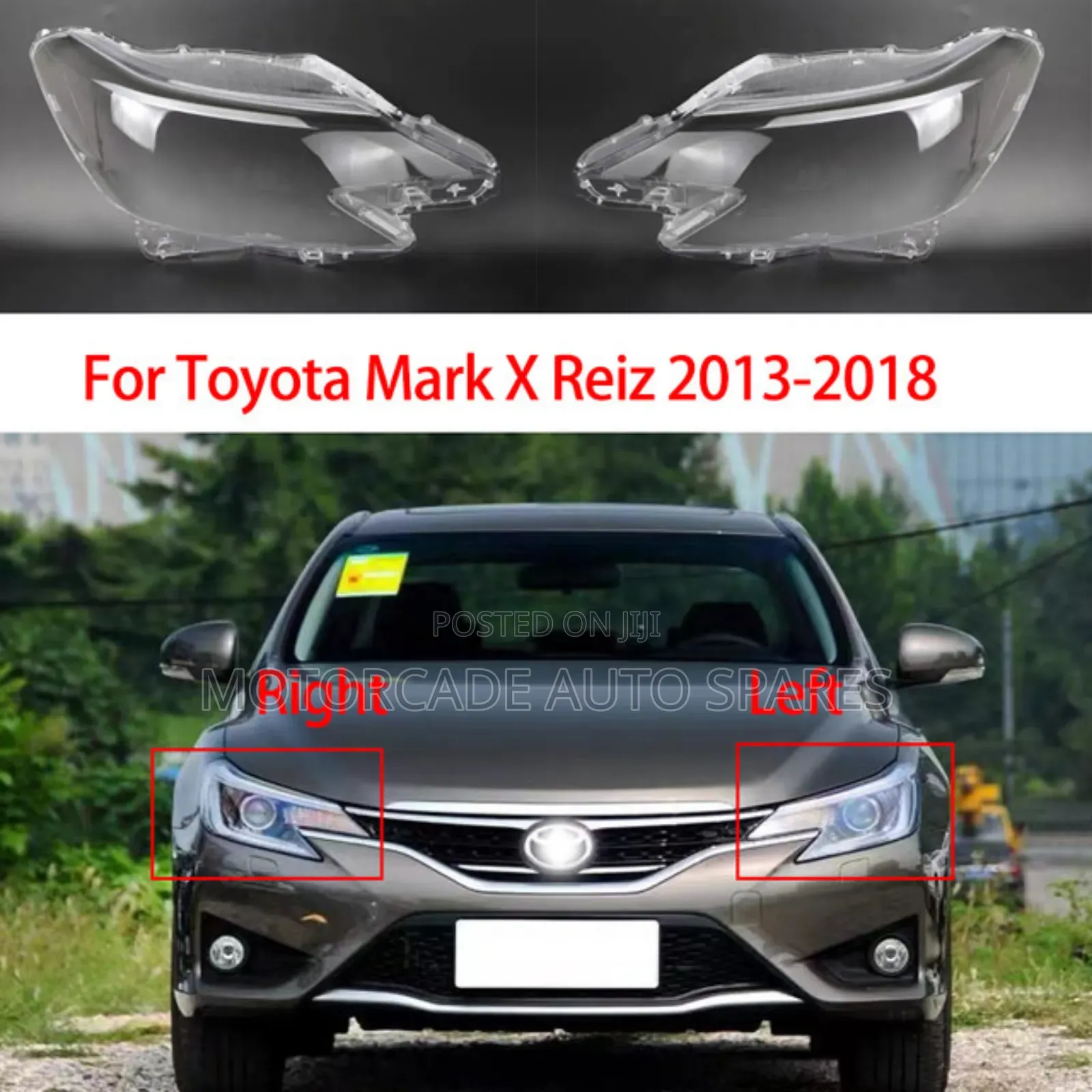 Toyota Mark X 2013-2017 Headlight Lens