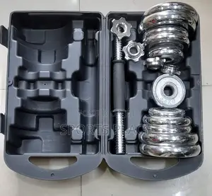 20kg Adjustable Chrome Dumbell Set With a Portable Case