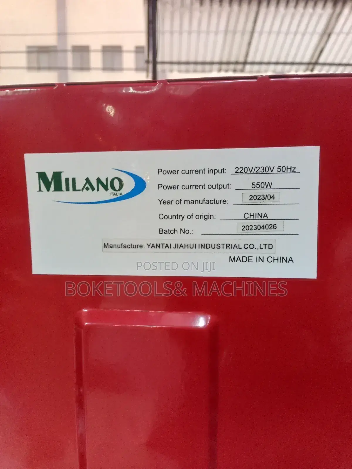 Milano Electric Bandsaw Saw