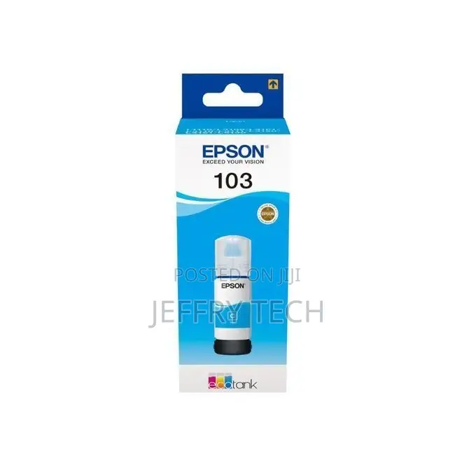 Epson 103 Original Ink Bottle - Cyan