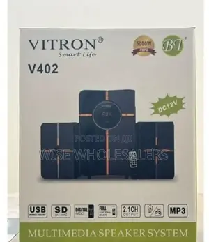 Vitron V402 2.1CH Sub Woofer System USB/SD/FM 5000w.••°°√ 