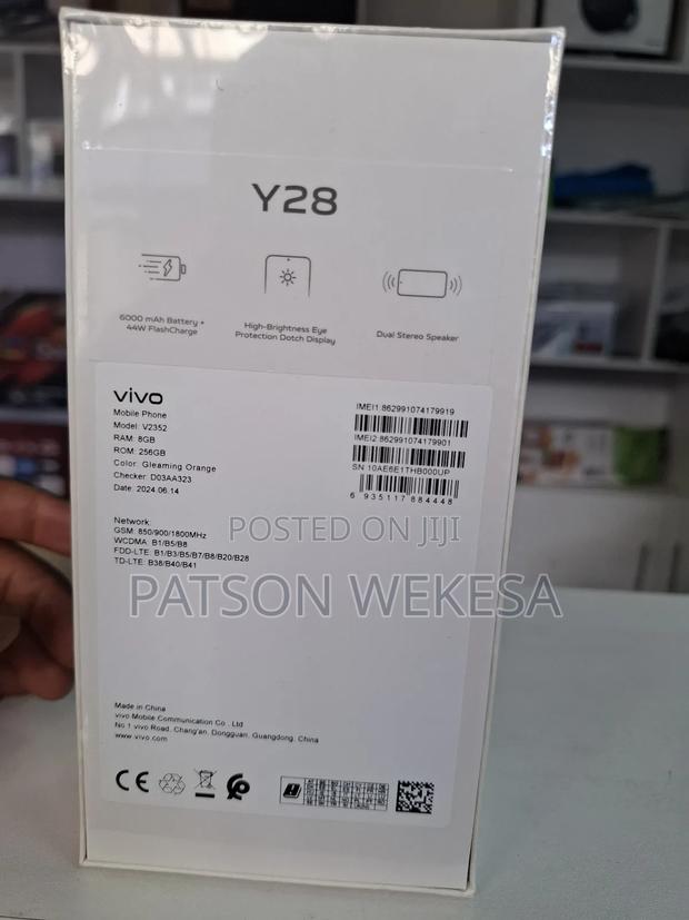 New Vivo Y28 8 GB Black - thumbnail 2