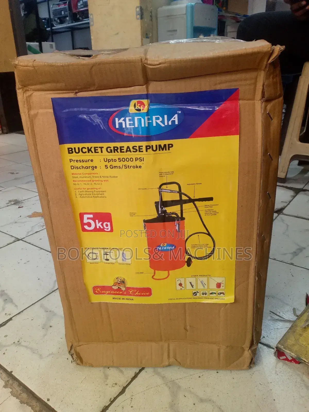 5kg Grease Bucket With Wheels