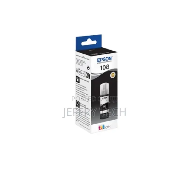Epson 108 Ecotank Pigment Black Ink Bottle