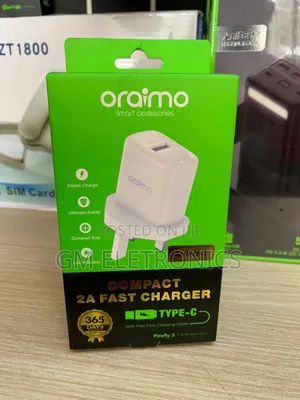 Original Oraimo Firefly 3 10W Wall Charger Kit. TYPE-C