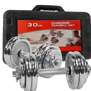 Brand New 30 KGS Dumbbells Chrome Dumbbells With Case