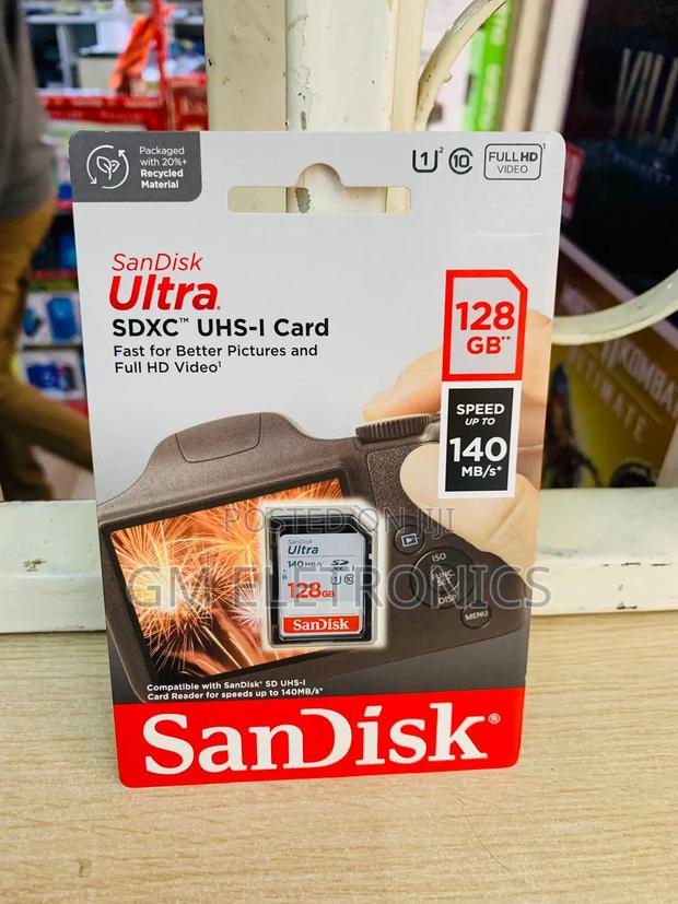 Sandisk 128gb Ultra 140mb/S Uhs-I SDXC Camera Memory Card(10 - main view