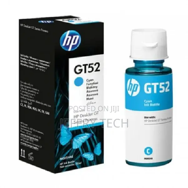 HP GT52 Cyan Original Ink Bottle