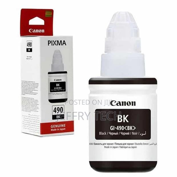 Canon GI-490 Black Ink Bottle +FREE EXECUTIVE PEN