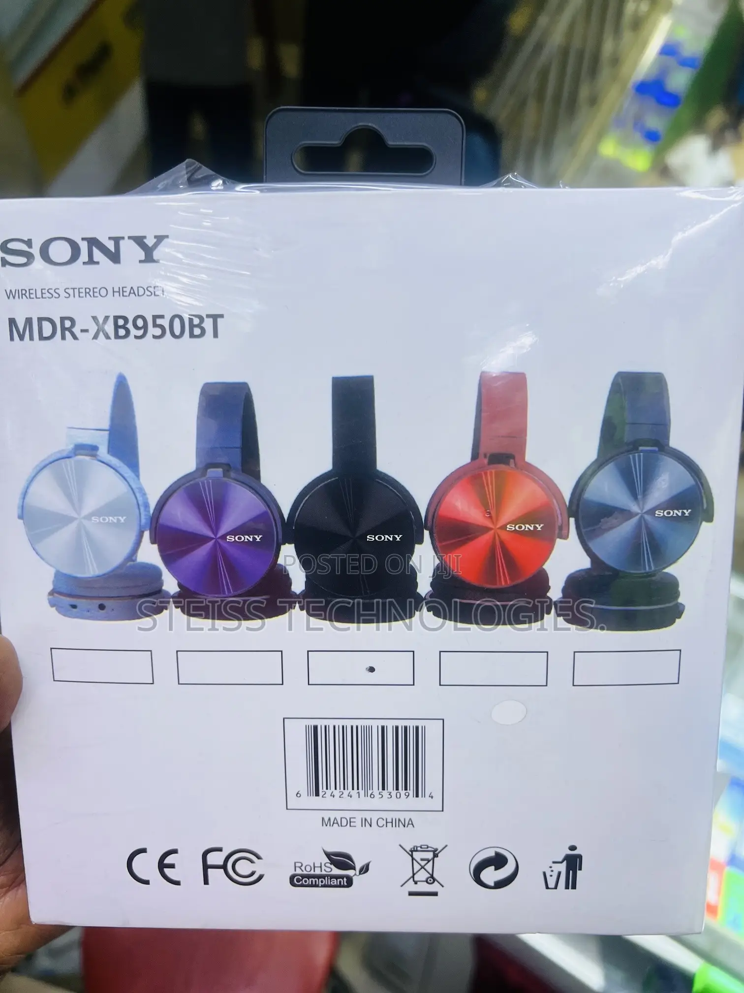 Sony Wireless Headphones XB950BT