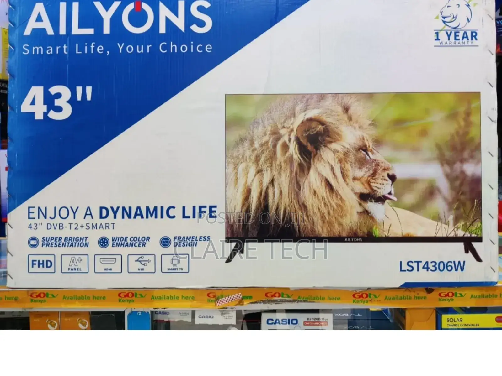 Ailyons 43 Inches Smart Android Flameless Tv