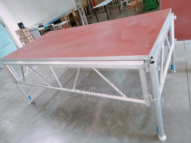Double Stage 1.22m by 2.44m Aluminum Portable Stage - main view