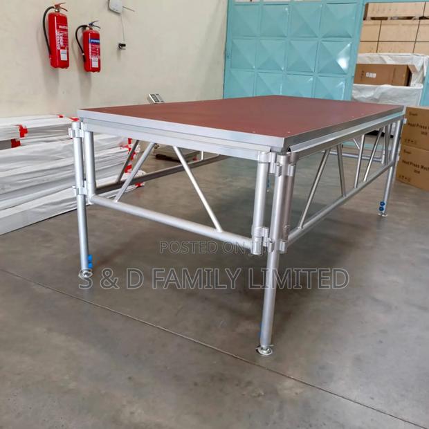 Double Stage 1.22m by 2.44m Aluminum Portable Stage - thumbnail 2
