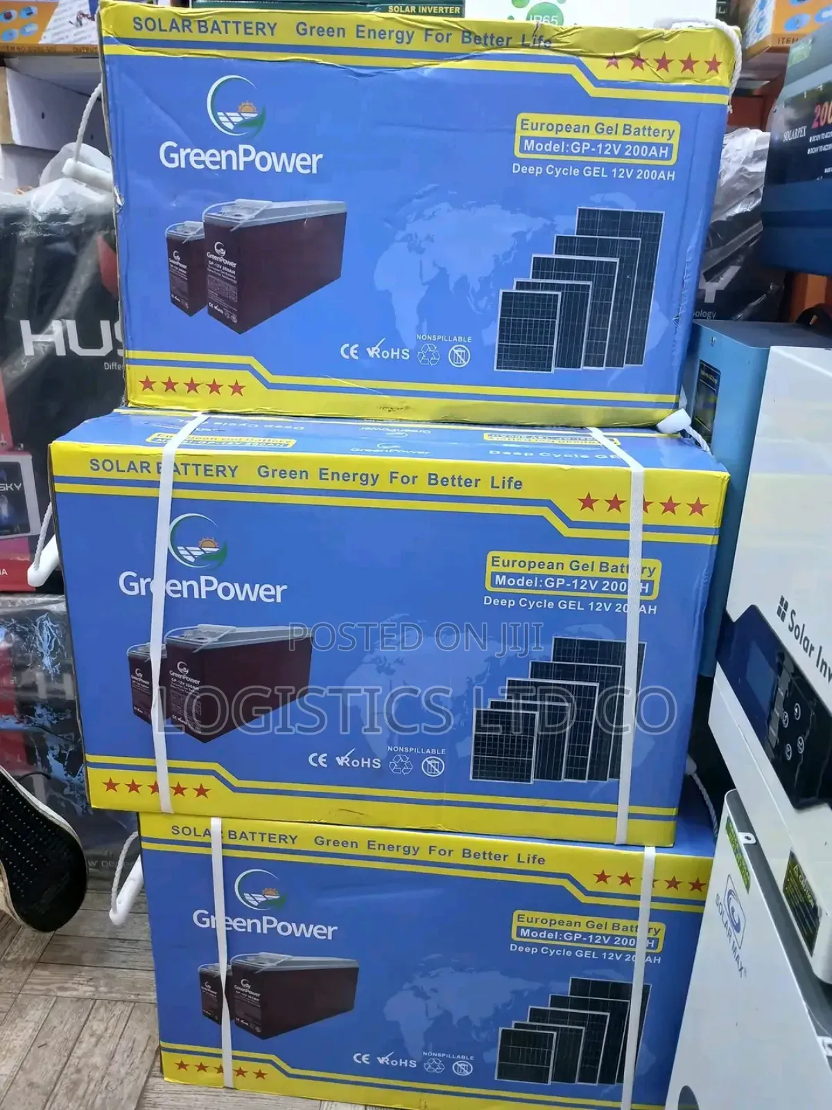 Green Power Deep Cycle Gel 12v-200ah Solar Battery