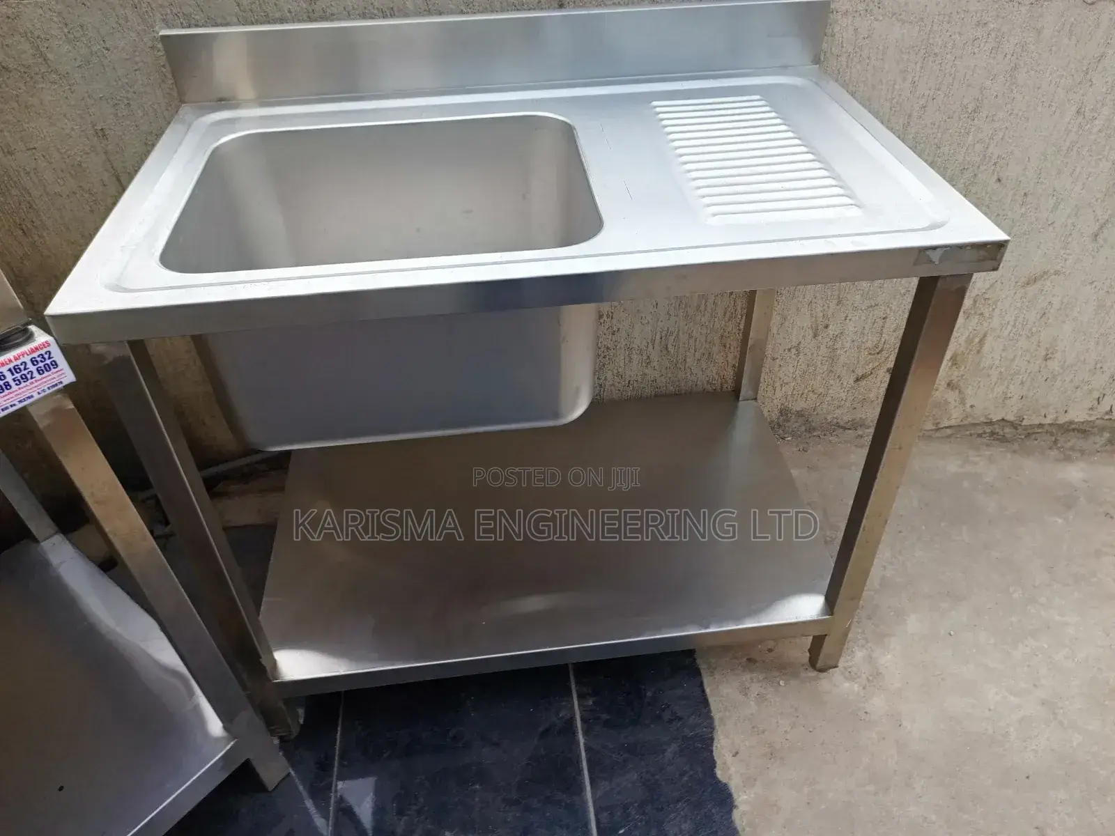 Stainless Steel Kitchen and Restaurants Single Bowl Sink