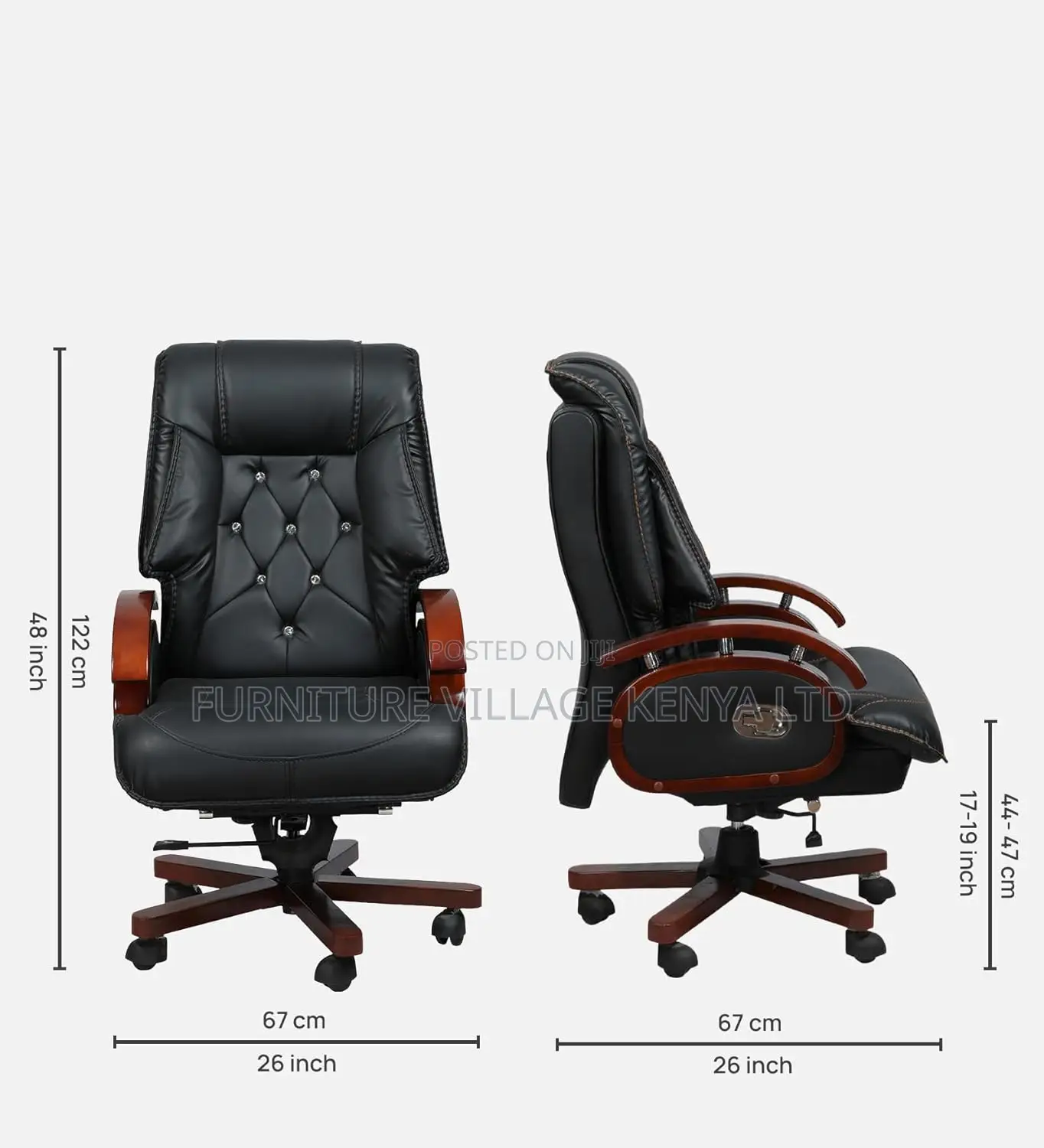 High Back Leatherette Chair, Director Chair