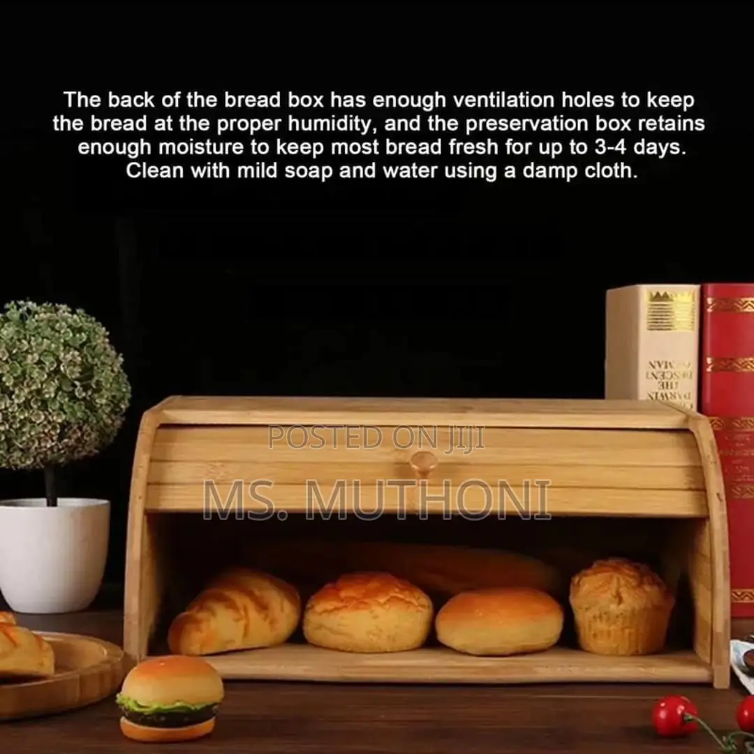 High Quality Bamboo Bread Bin -