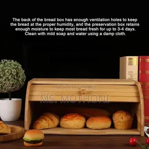 High Quality Bamboo Bread Bin -