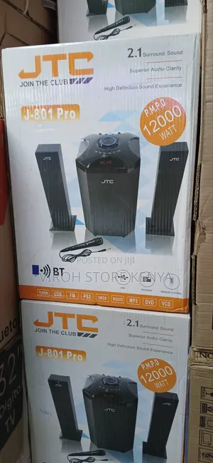 Euroken 2.1CH Woofer 20000watts With Mic Tall Boy System