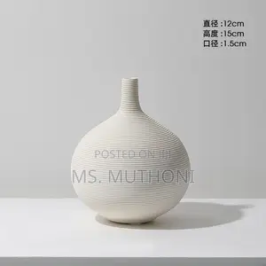 Simple Ceramic 3 in 1 Modern Home Decor Vase Set -