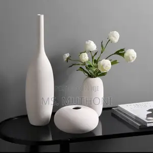 Simple Ceramic 3 in 1 Modern Home Decor Vase Set -