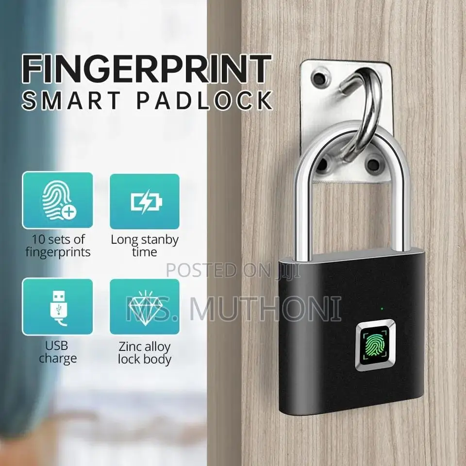 Keyless USB Charging Fingerprint Lock Smart Padlock