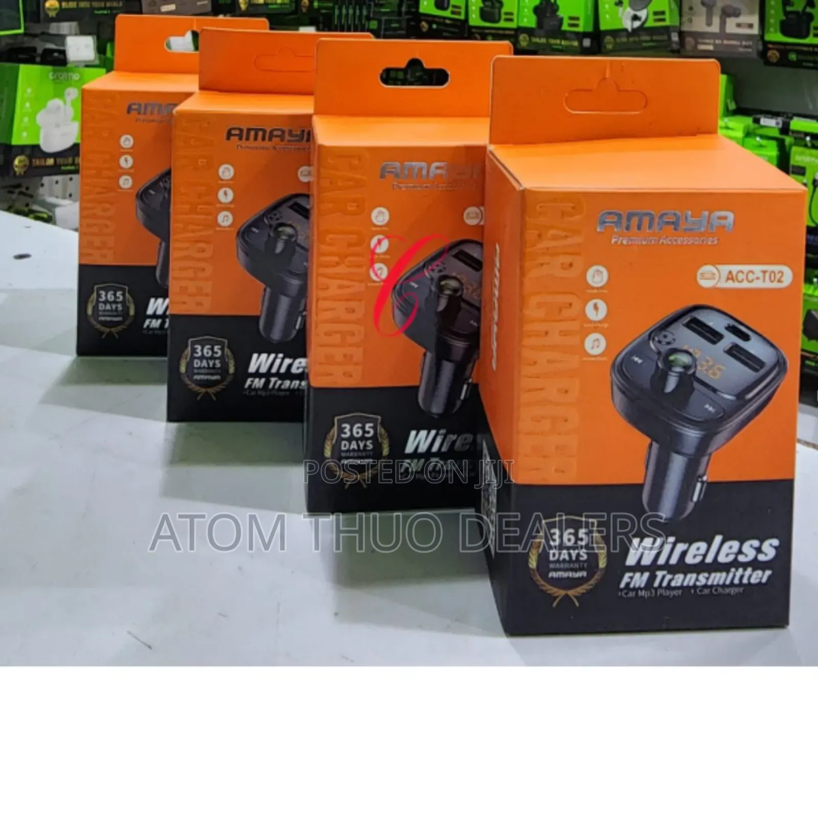 Amaranth Acc to Z Wireless Fm Transmitter Car Mp3 Player 24W