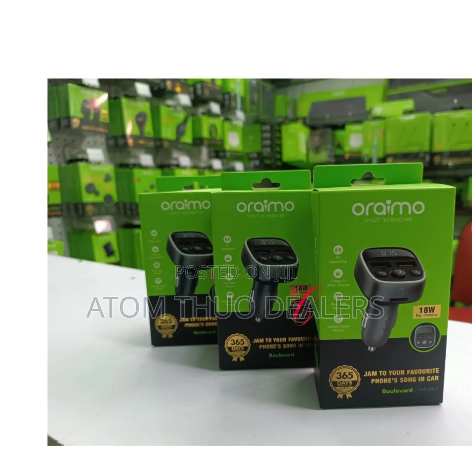 Oraimo Boulevard OCC _32D Car Moderator 18W Fast Charging